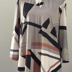 Chic Geometric Women's Tunic
